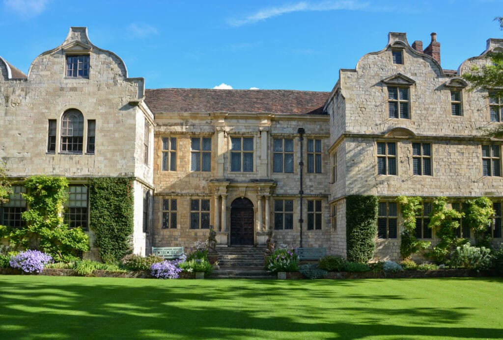 The Treasurer's house with a garden in York